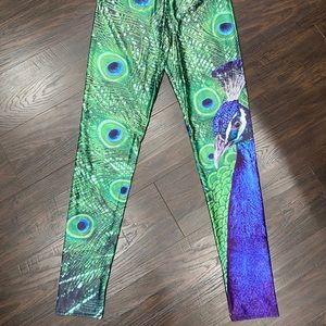 Peacock legging by Lotus Leggings - size M/L